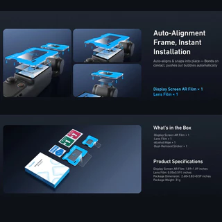 Telesin DJI Osmo Pocket 4/3 กระจกกันรอย AR Screen Protector