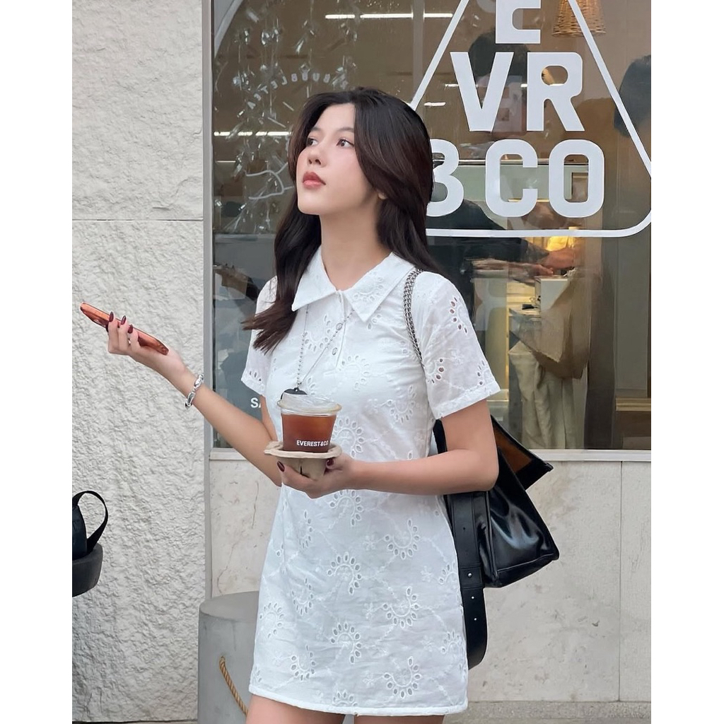 Vanilla Sky Eyelet Dress