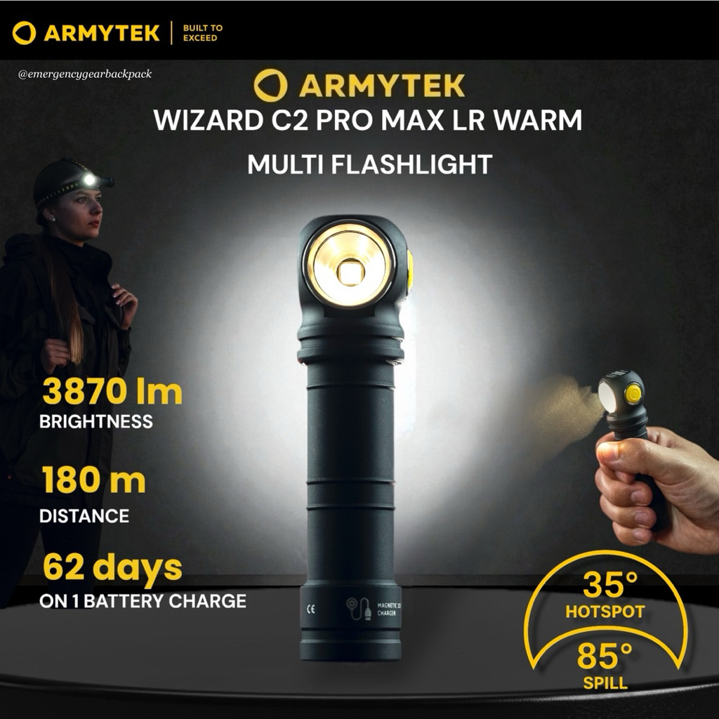 Armytek Wizard C2 Pro Max LR Warm 3870 lm 180 m
