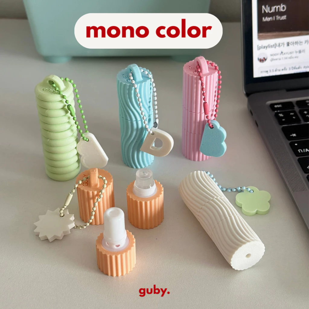 เคสยาดมโป๊ยเซียน (พร้อมยาดม) - สี mono color 5 รูปทรง 5 สี