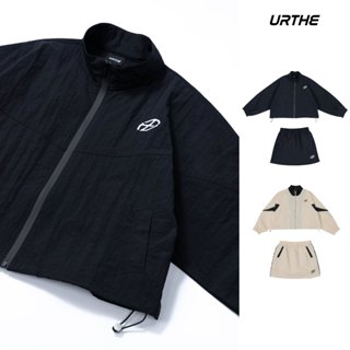 URTHE - ชุดเซต เสื้อแจ็คเก็ต กระโปรงสั้น รุ่น OFFCOURT CREW