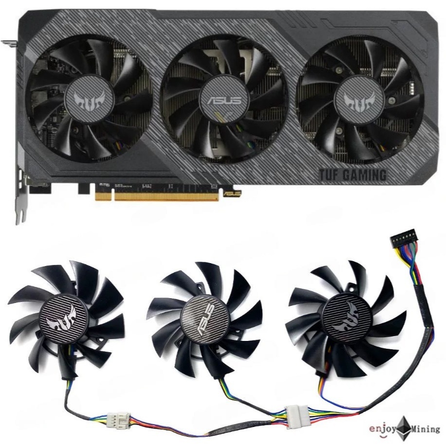 พัดลมการ์ดจอ ASUS GTX 1660 1660S 1660ti RX 5700 5700XT TUF graphics card cooling fan FD8015U12D