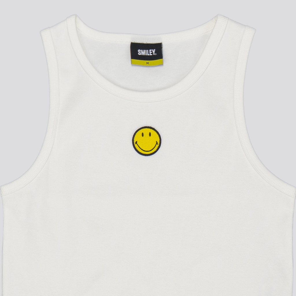 SMILEY® WHITE ESSENTIAL WOMEN TANK TOP — صورة 2