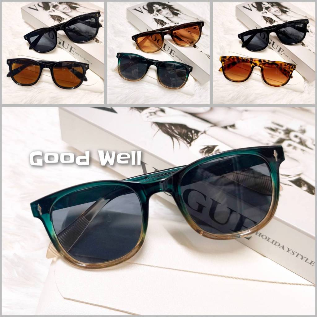 พร้อมส่งจากไทย NEW Item แว่นตากันแดดแฟชั่น แนววินเทจ รุ่น2537 ป้องกันรังสีUVA UVB สำหรํบผู้ชายและผู้หญิง