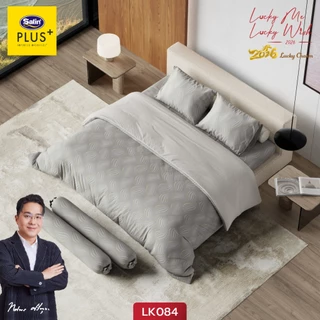 [New 2026] Satin Plus ชุดผ้าปูที่นอน 3.5 ฟุต 3 ชิ้น + ผ้านวม 60"x80" Lucky Me lucky Wish
