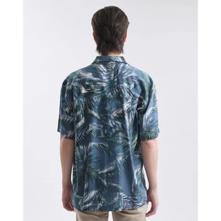 DAPPER เสื้อเชิ้ตแขนสั้น ฮาวาย Coco Shade Print Shirt สีกรมท่า (BCS/NA/590HP)