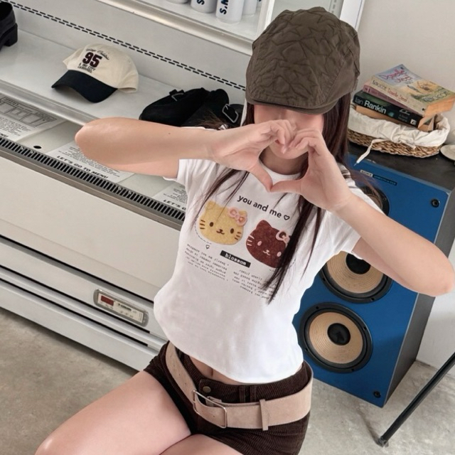 🍳 เสื้อยืดทรง Baby Tee 🍳 รวมลายน่ารักสุดฮิต ❤️ (4)