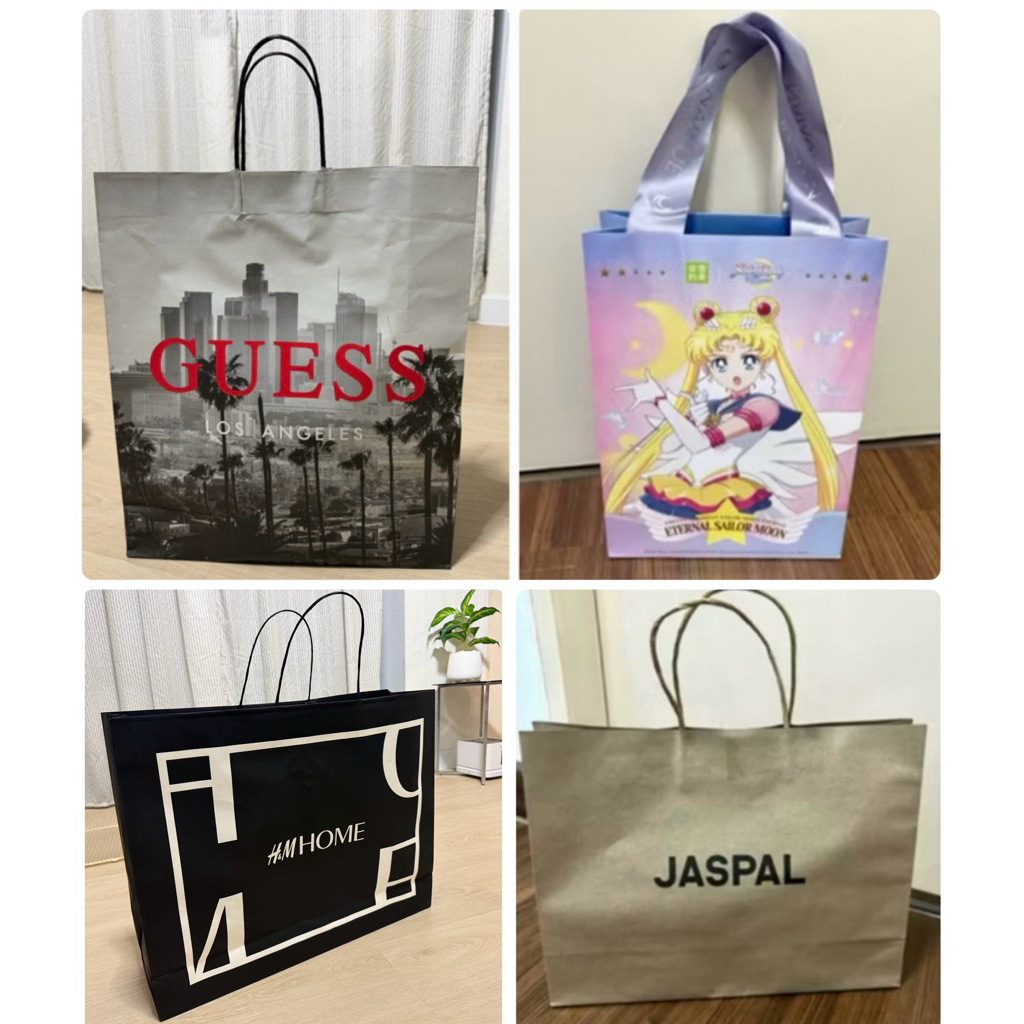 ถุงกระดาษแบรนด์เนม(H&M,Jaspal,Zara,Guess)แท้100%