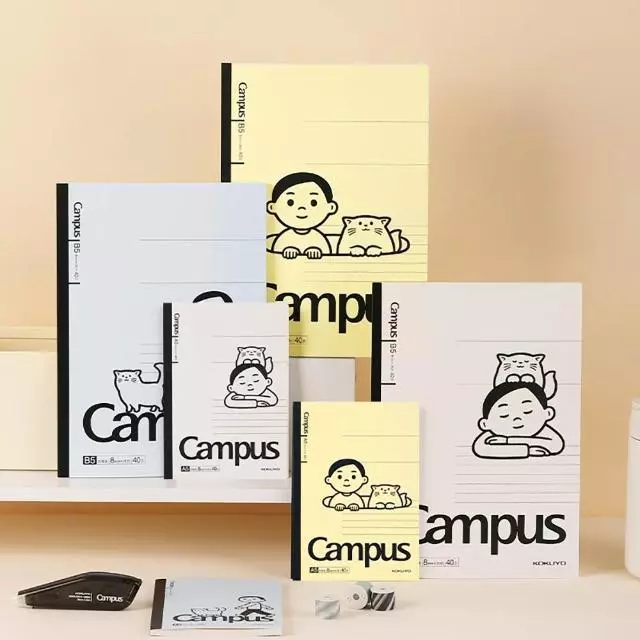 KOKUYO Noritake New Collection สมุดลายเด็กผู้ชายกับแมวสุดน่ารัก ขนาด A5, A6 เเละ Soft ring B5