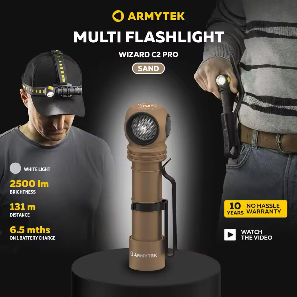 Armytek Wizard C2 Pro Sand White 2500 lm 131 m