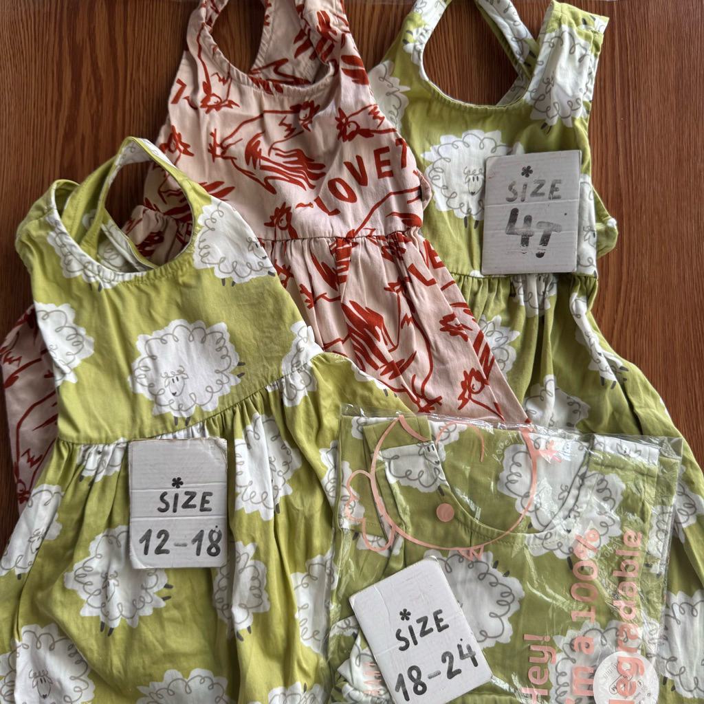 New : Babylovett เดรสเด็กผู้หญิง Size12-18 / 18-24m /4T