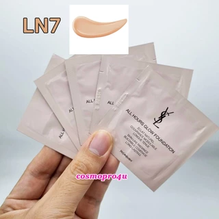 (เลือกสี/ขนาด) รองพื้น YSL All Hours Glow Foundation ขนาดทดลอง แพ็คเกจสีครีม