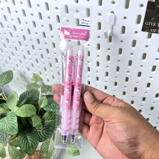 MOMOMART ปากกาเจล ลบได้ สีน้ำเงิน ปากกากดลบได้ ปากกา ลาย Charmmy Kitty ลิขสิทธิ์แท้ Sanrio (1แพ็ค 2 ด้าม) สุดคุ้ม