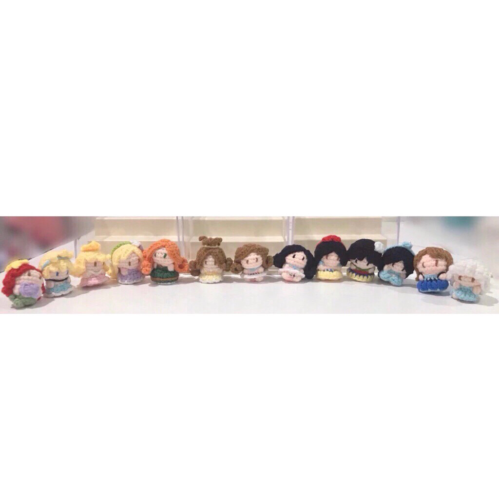 👑 Princess 👑 ตุ๊กตาถักไหมพรมโครเชต์ เจ้าหญิง | พวงกุญแจไหมพรม