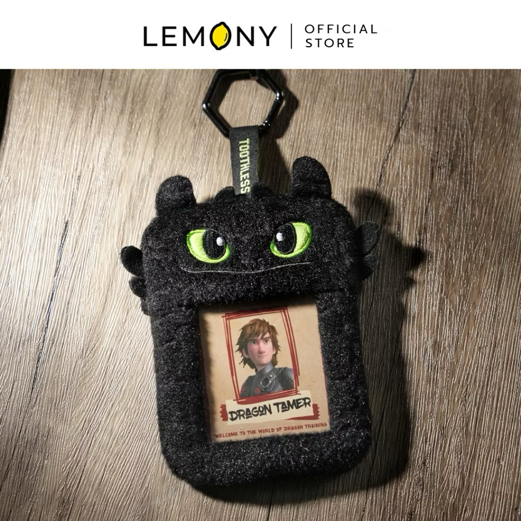 (ราคาหิ้ว) LEMONY สายคล้องคอใส่บัตรเขี้ยวกุด Universal How to Train Your Dragon Card holder (พร้อมส่