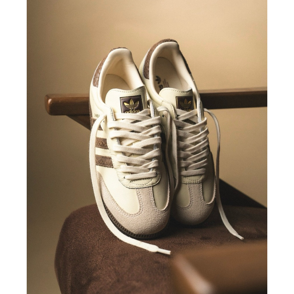 (พร้อมส่ง/ รอจัดส่ง 1-2 วัน)  ADIDAS SAMBA OG CREAM WHITE EARTH STRATA (ล็อตป้ายไทย) ราคา ถูกที่สุด ดีลบีเคเค แกลเลอรีภาพที่ 5