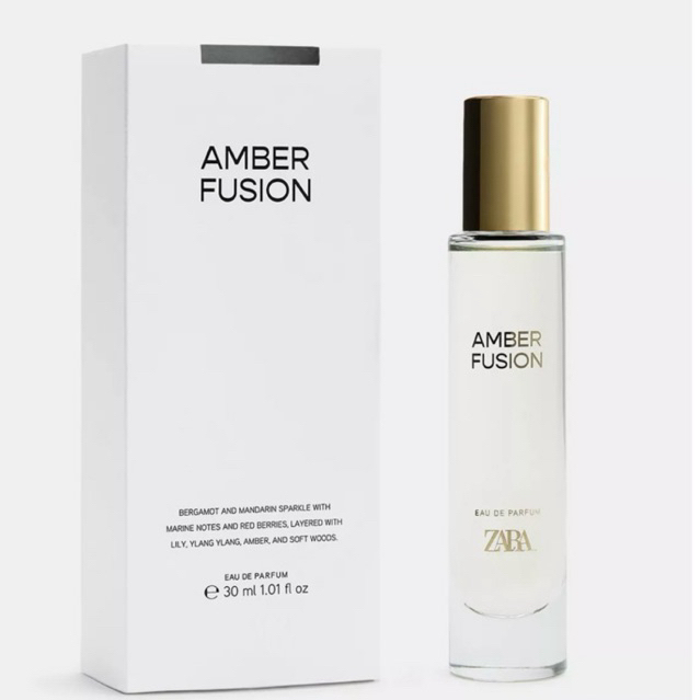 น้ำหอมซาร่า ZARA AMBER FUSION ขนาด 80ml 30ml ของแท้จากช้อป