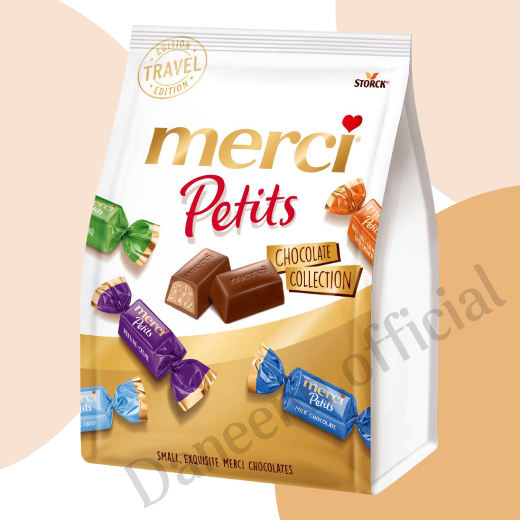 Storck Merci Petits Chocolate collection น้ำหนัก 250 กรัม BBF.08/10/2026 มี38ชิ้น สินค้าจากเยอรมัน