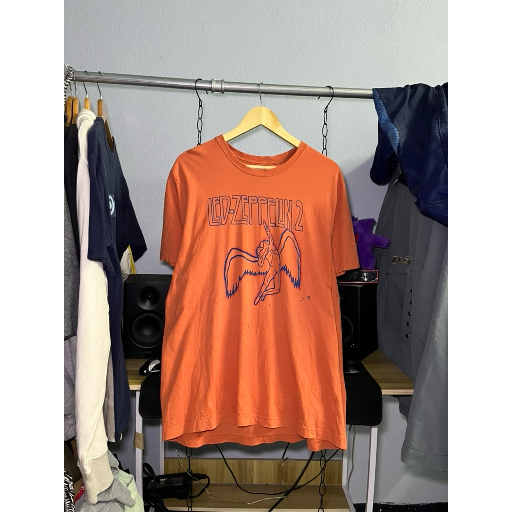 Led-zeppelin 2 t-shirt (ปั๊มคอ)