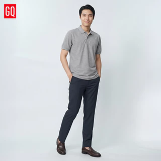 GQ Minimal Polo™ เสื้อโปโลยับยั้งกลิ่นเหงื่อ สีเทาหมอก (มินิมอลโปโล)