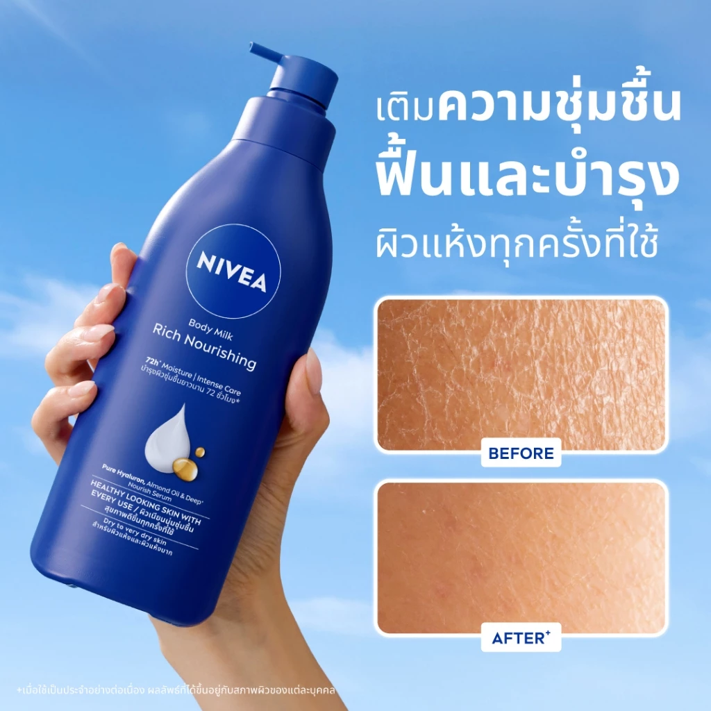 [สินค้าขายดี]นีเวีย บอดี้ มิลค์ ริช นอร์ริชชิ่ง 500 มล.  2 ชิ้น NIVEA thumbnail 7