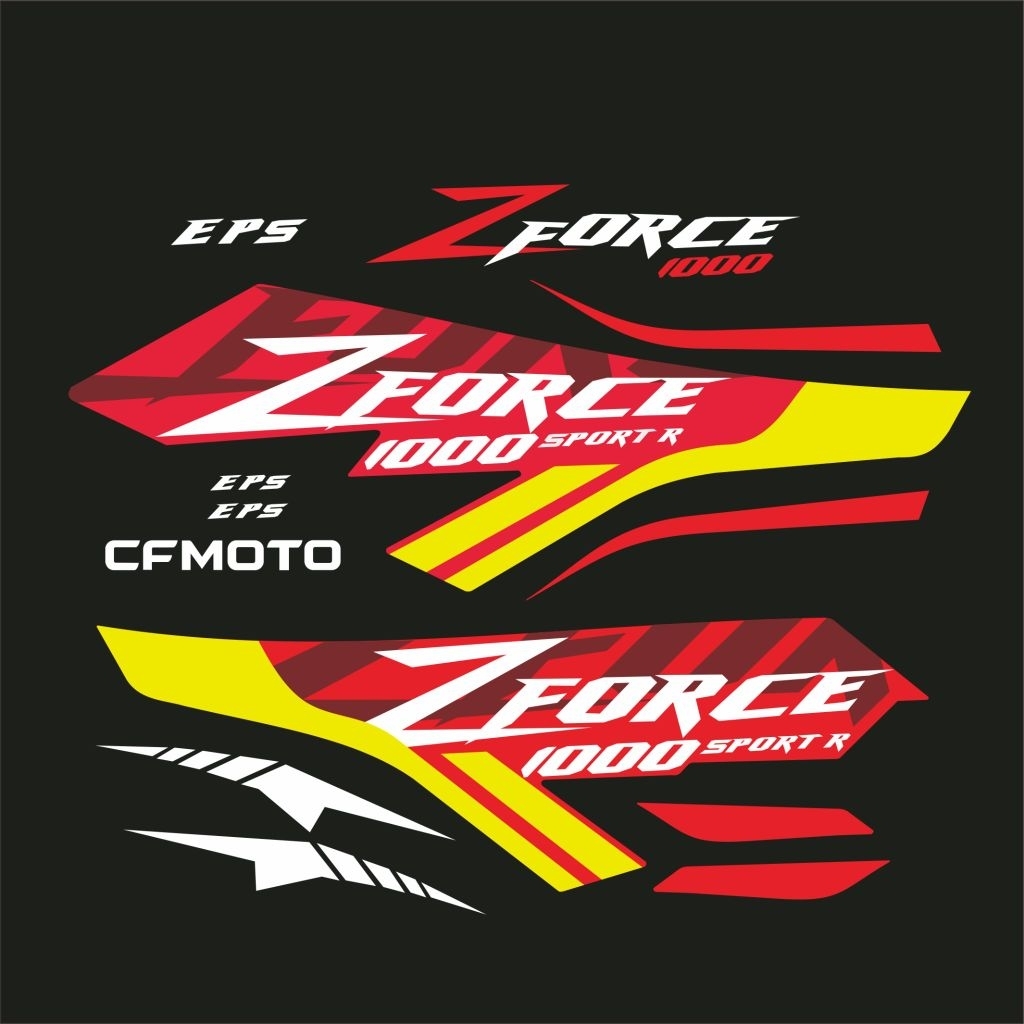 สติ๊กเกอร์UTV CFMOTO ZFORCE 1000 cc เคลือบกันรอยอย่างดี