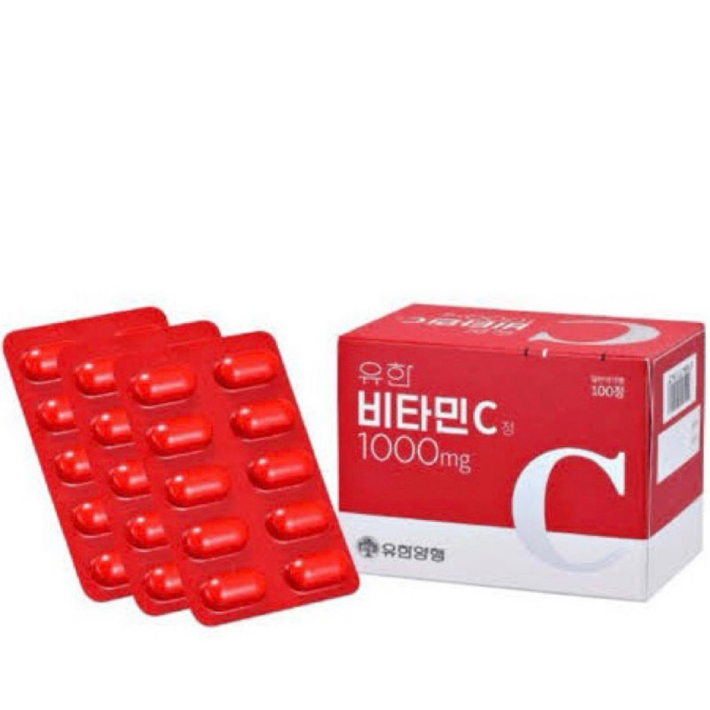 ของแท้  Yuhan Vitamin C 1000 มก./ Yuhan Vitamin C วิตามินซี วิตามินดี วิตามินพี่จุน