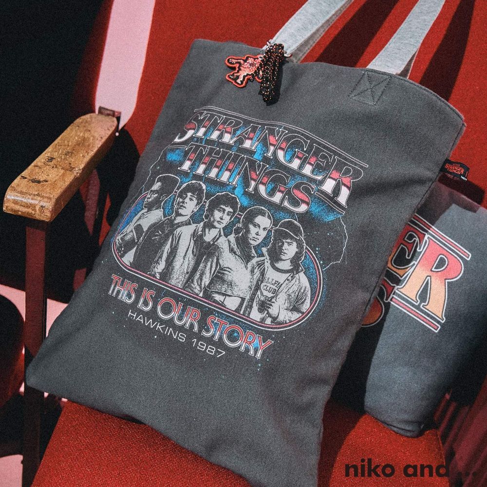 niko and ... [STRANGER THINGS] Collaboration tote bag