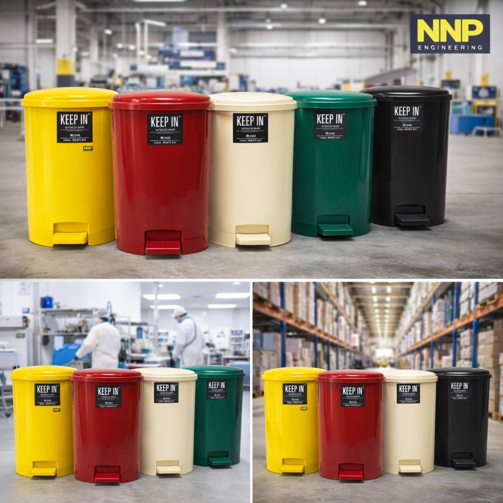 สีล้วน สีพิเศษ !!  ถังขยะ KEEP IN  ขาเหยียบ คีฟอิน ขนาด 18 - 35 ลิตร RW9085 RW9086 (มีถังยกเทขยะ)