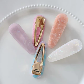 พร้อมส่ง.ส่งด่วนได้•คัมเเบคแล้วจ้า!!ราคาต่อคู่💞กิ๊บหินอ่อนรุ่นฮิต! กิ๊บติดชื่อ ขนาด7cm➿