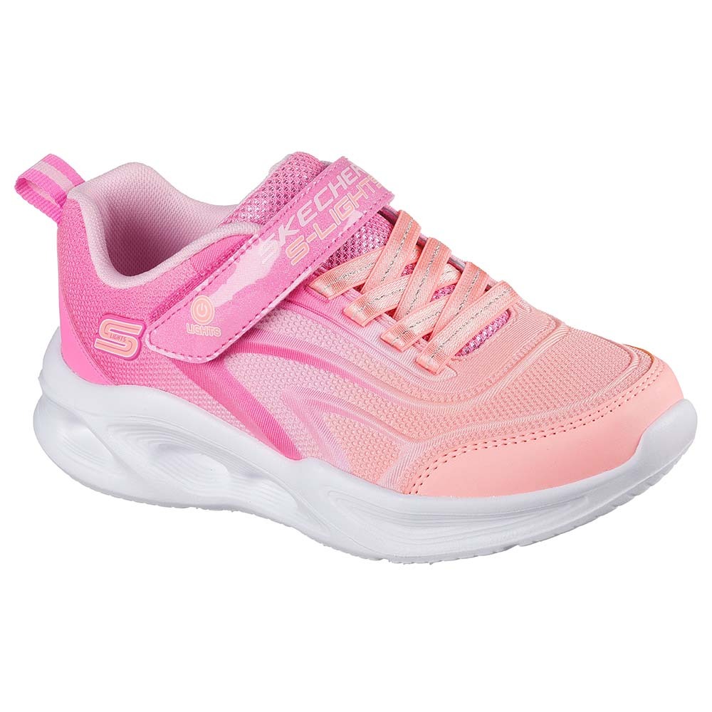 Skechers สเก็ตเชอร์ส รองเท้าเด็กผู้หญิง Girls Sola Glow Shoes – 303713L-PKMT (latest) ราคา ถูกที่สุด ดีลบีเคเค แกลเลอรีภาพที่ 3
