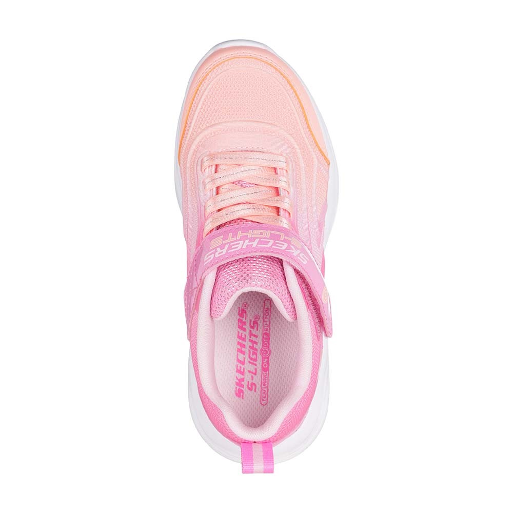 Skechers สเก็ตเชอร์ส รองเท้าเด็กผู้หญิง Girls Sola Glow Shoes – 303713L-PKMT (latest) ราคา ถูกที่สุด ดีลบีเคเค แกลเลอรีภาพที่ 4