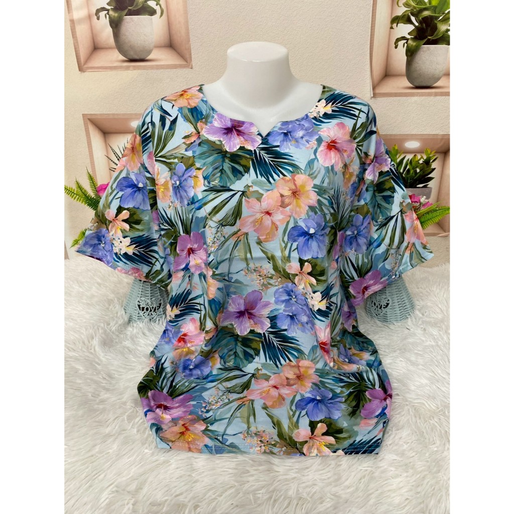 เสื้อสปัน เสื้อสาวอวบ ไซส์ใหญ่ เสื้อสงกรานต์ รับหน้าร้อน ผ้านิ่มใส่สบาย รุ่น1014 รูปที่ 6