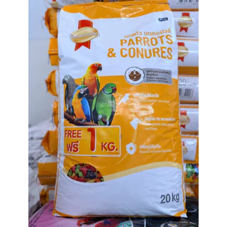 อาหารนกแก้ว Smartheart ผลไม้รวม 20 กิโลกรัม 1 กระสอบ