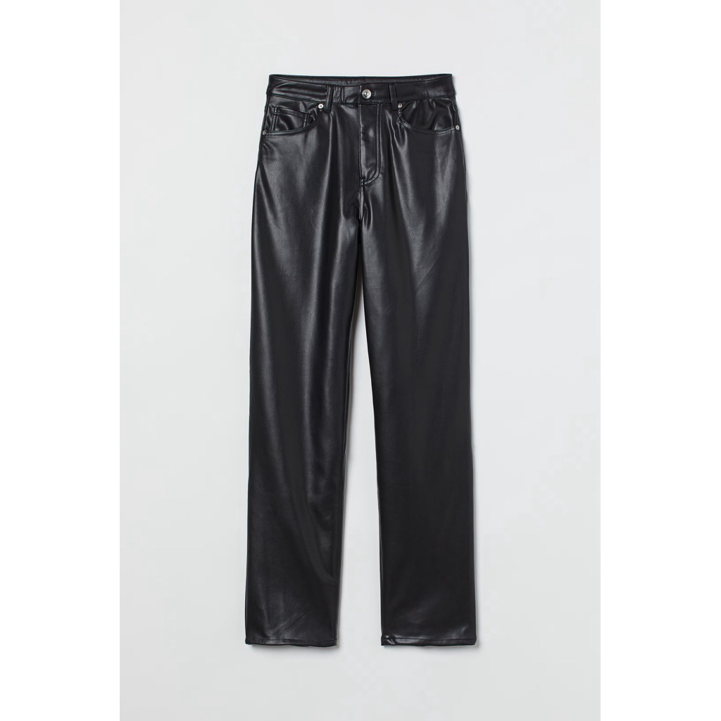 H&M leather pants มือ2