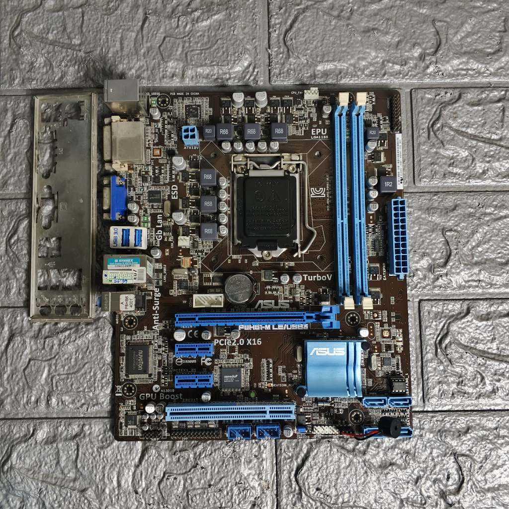 ⚡️เมนบอร์ด ASUS P8 H61-M LE/USB3 LGA 1155 มีฝาหลัง ฟรีSpeakerเมนบอร์ด