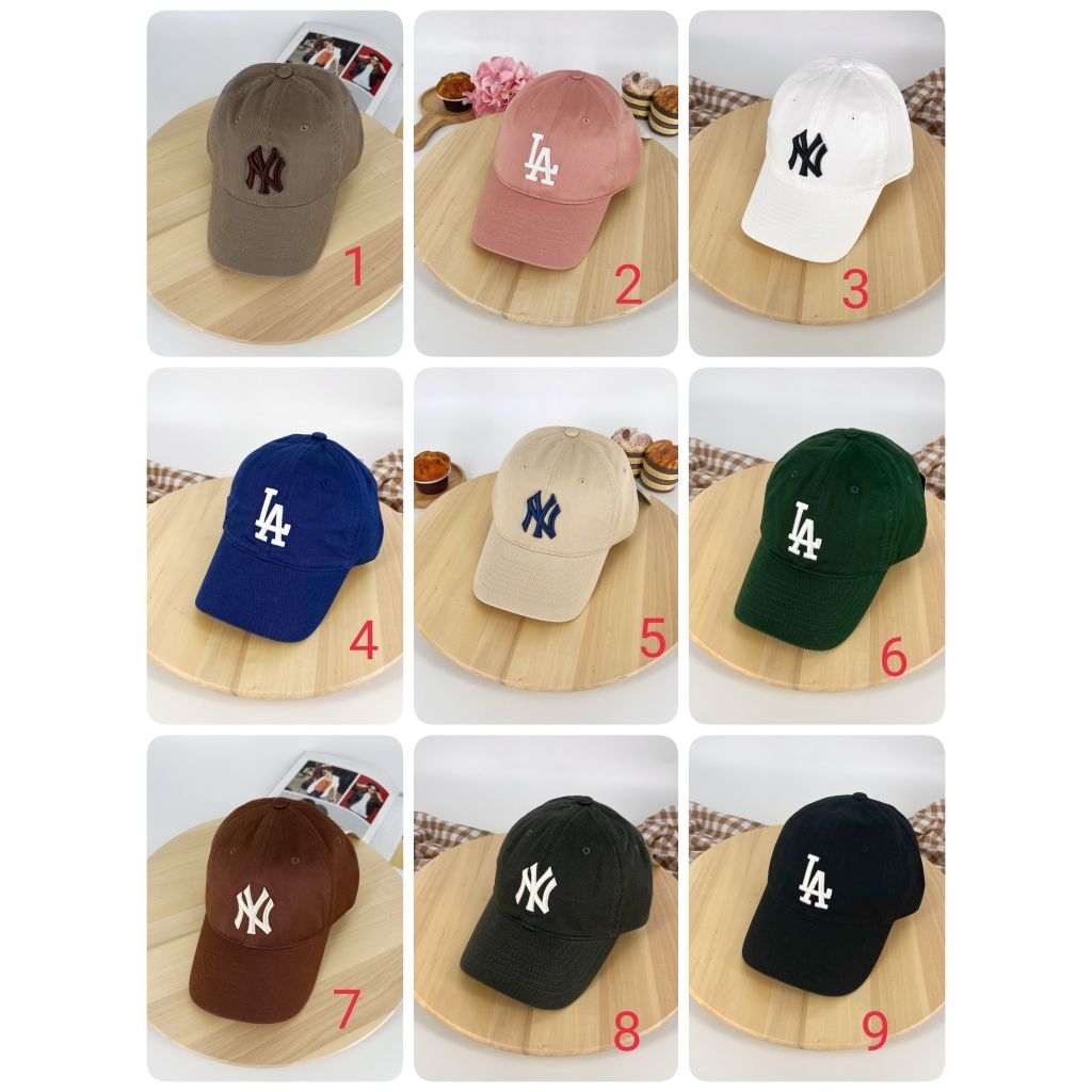 หมวก พร้อมส่ง la/new era  โลโก้ใหญ่ ของแท้พร้อมส่ง