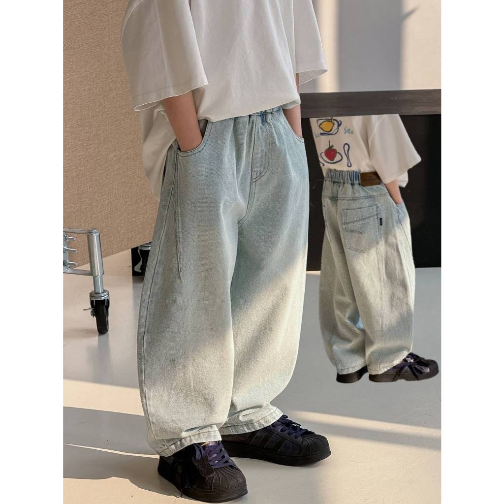 🛒พร้อมส่ง ☑️ขายาวยีนส์เด็ก