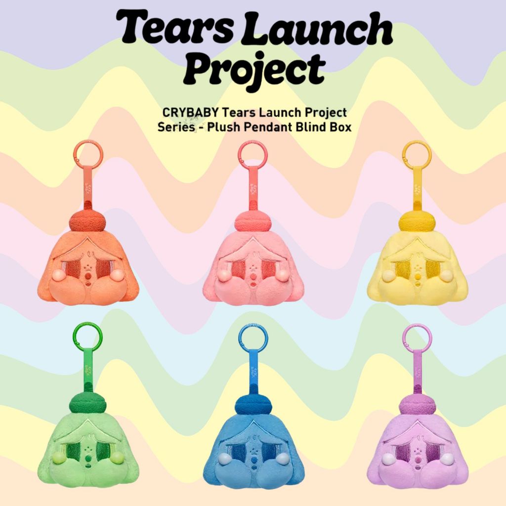 🚚พร้อมส่ง...ของแท้💥CRYBABY Tears Launch Project Series-Plush Pendant Blind Box💥