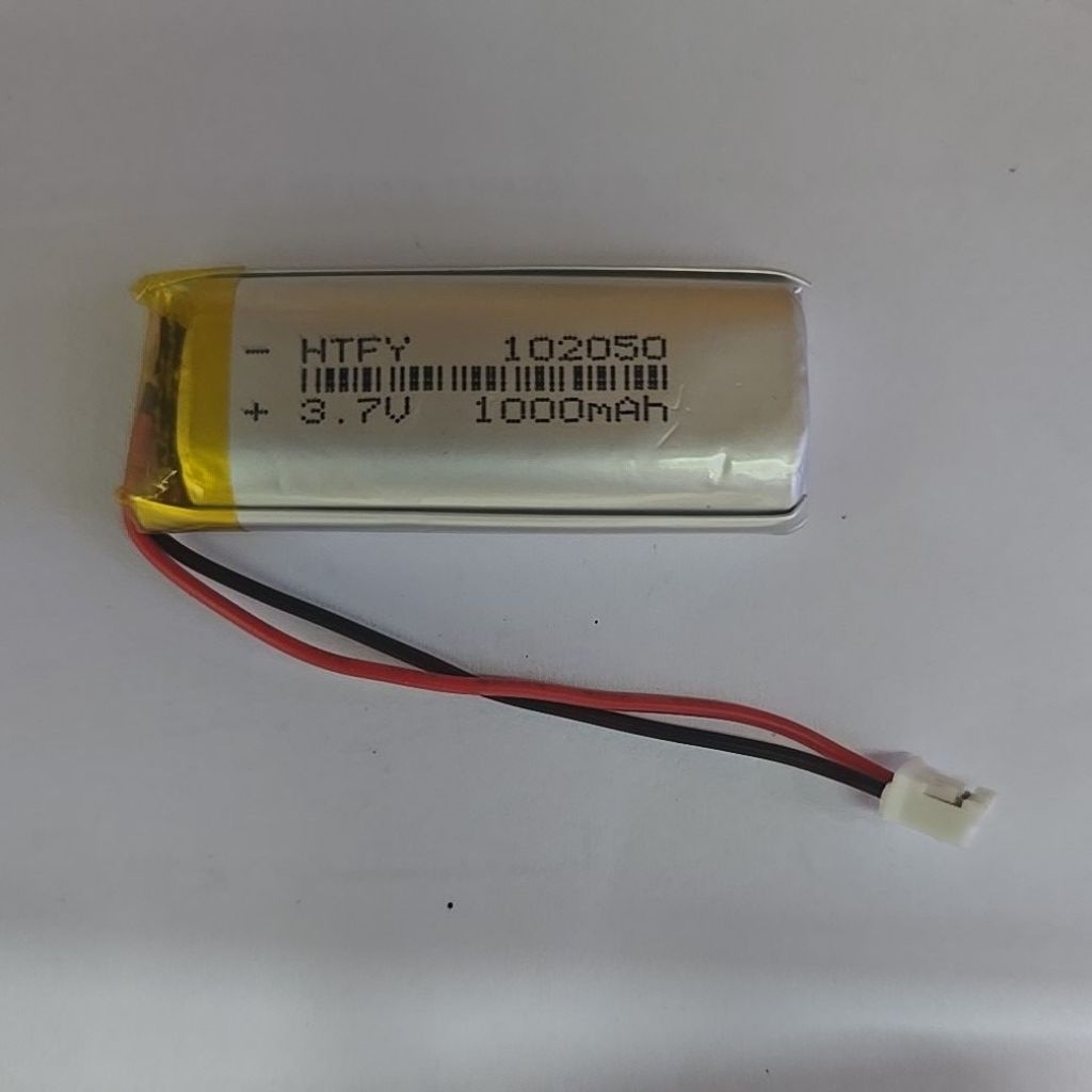 3.7V
ความจุไฟฟ้า (Capacity): 1000mAh 

ความหมายของรหัส 102050