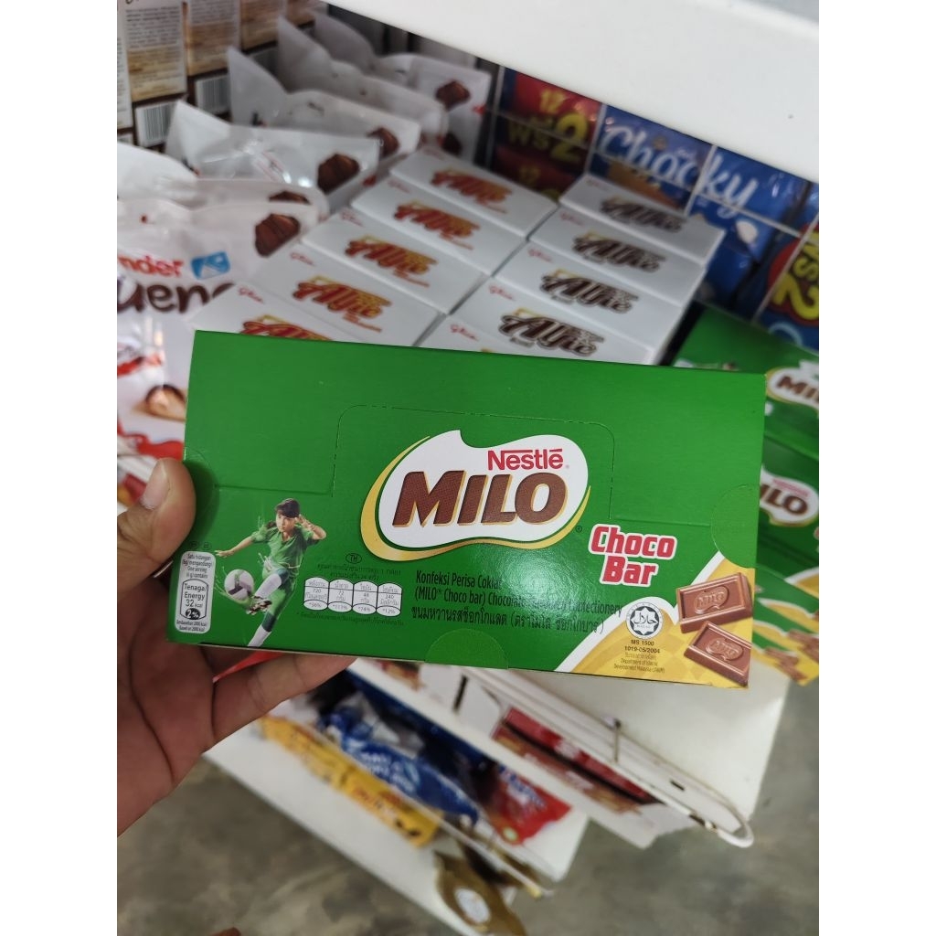 MILO Choco Bar ไมโล ช็อคโกแล็ต บาร์ 6 กรัม x 24 ห่อ