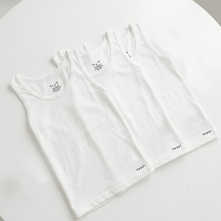 เสื้อกล้ามเด็กผู้ชาย ออแกนิค Happi by Carson แพ็ค 1 ตัว (H002P1TT/WH) สี : ขาว