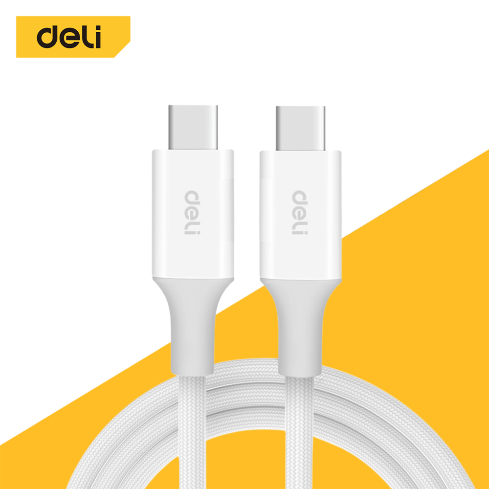 Deli สายชาร์จโทรศัพท์ สายชาร์จเร็ว PD 20W Type-C to Lightning สายถักไนลอน ทนทาน Fast Charging Cable