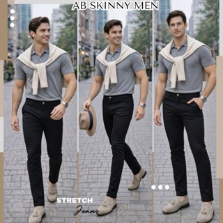 AB Skinny For Men สีดำ กางเกงสกินนี่ยีนส์ 16 สี ของแท้ 80,00…