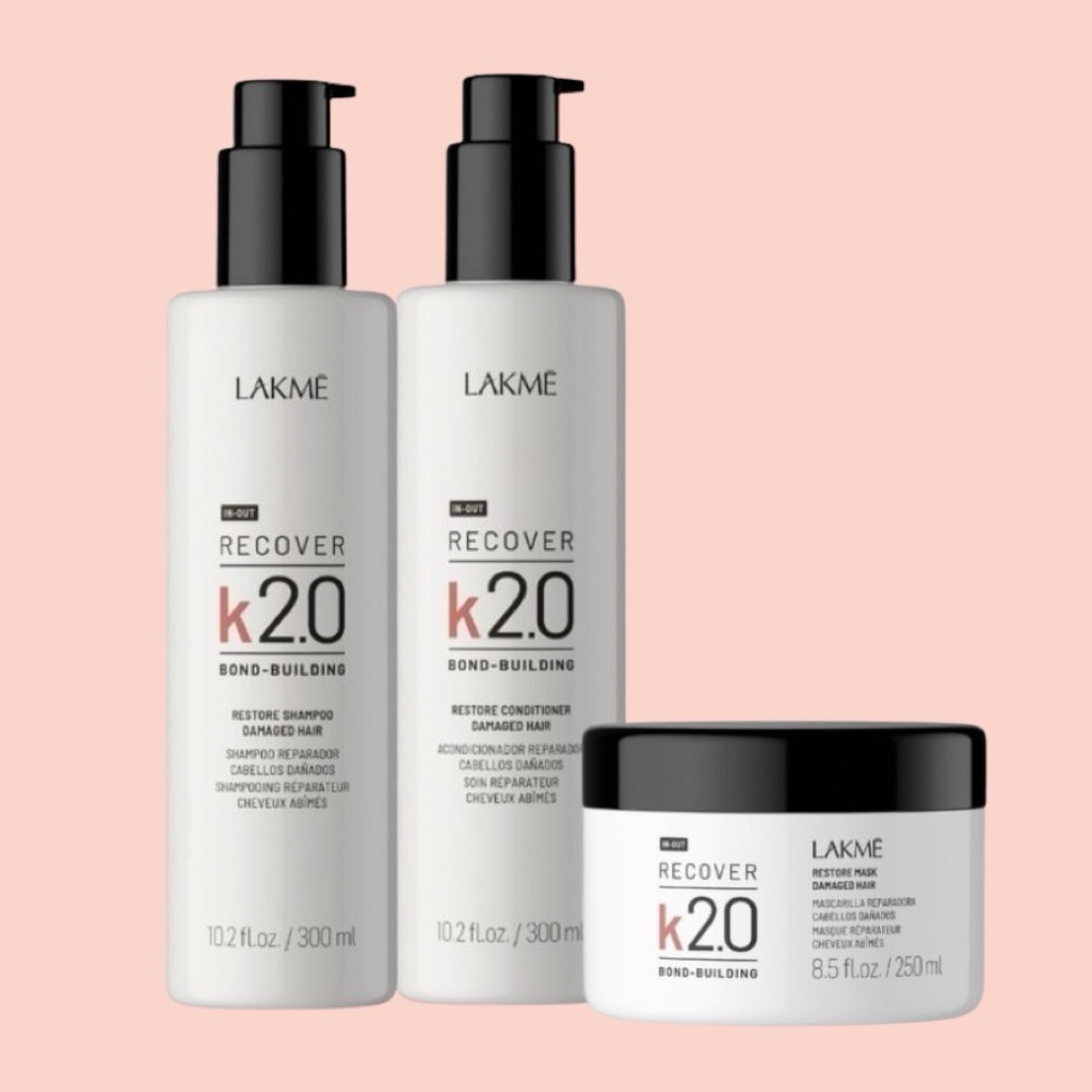 Lakme K2.0 Recover 250 300 แชมพู ครีมนวด มาส์ก ผลิตภัณฑ์ช่วยฟื้นฟูผมที่แห้งเสียมาก ผมนุ่มสวยจัดทรงง่าย