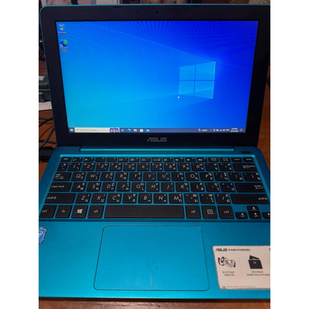Notebook Asus มือ2 ขนาดพกพา น้ำหนักเบา จอ11.6นิ้ว พร้อม Windows 10 Pro