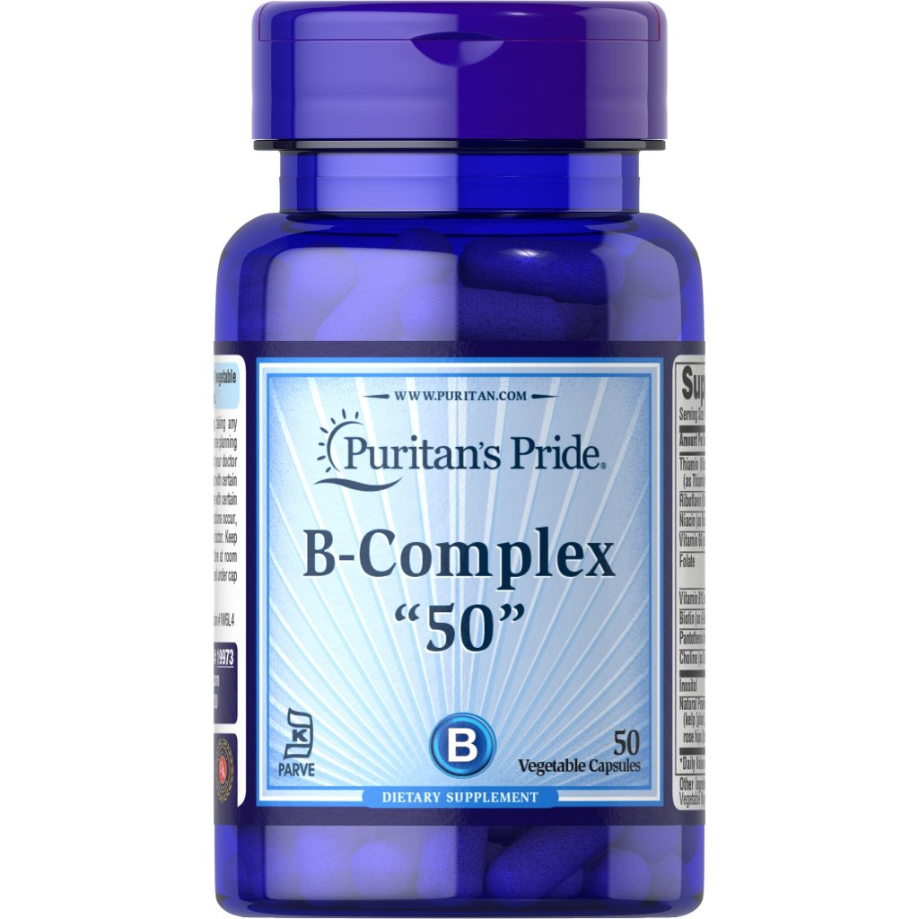 Puritan's pride B Complex 50 วิตามินบีรวม 50 capsules จากอเมริกาค่ะ B50, Mega B