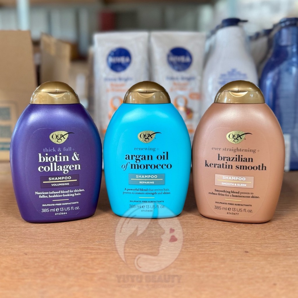 OGX Shampoo 385ml.โอจีเอ็กซ์ แชมพู 385 มล.