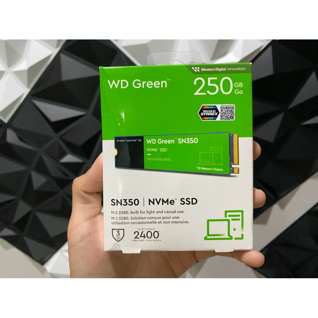 SSD M.2 NVME 250GB WD GREEN SN350 ประกันเหลือยาว✅