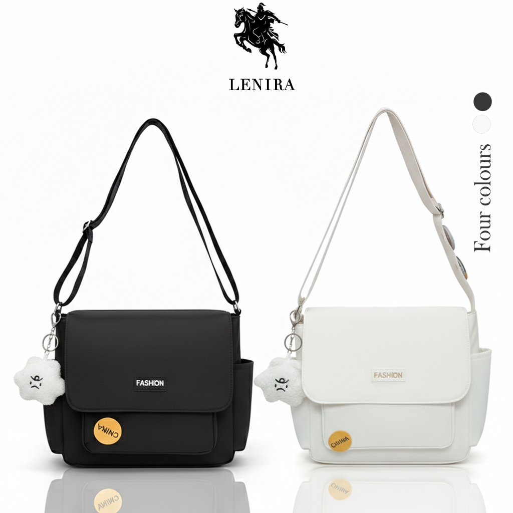ส่งด่วน Lenira (B1890)กระเป๋าสะพายข้างFASHIONผ้าไนล่อน